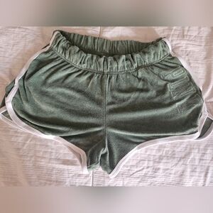 Victoria's Secret Pink Olive Terry Shorts MEDIUM